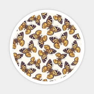 Painted lady butterfly pattern Magnet